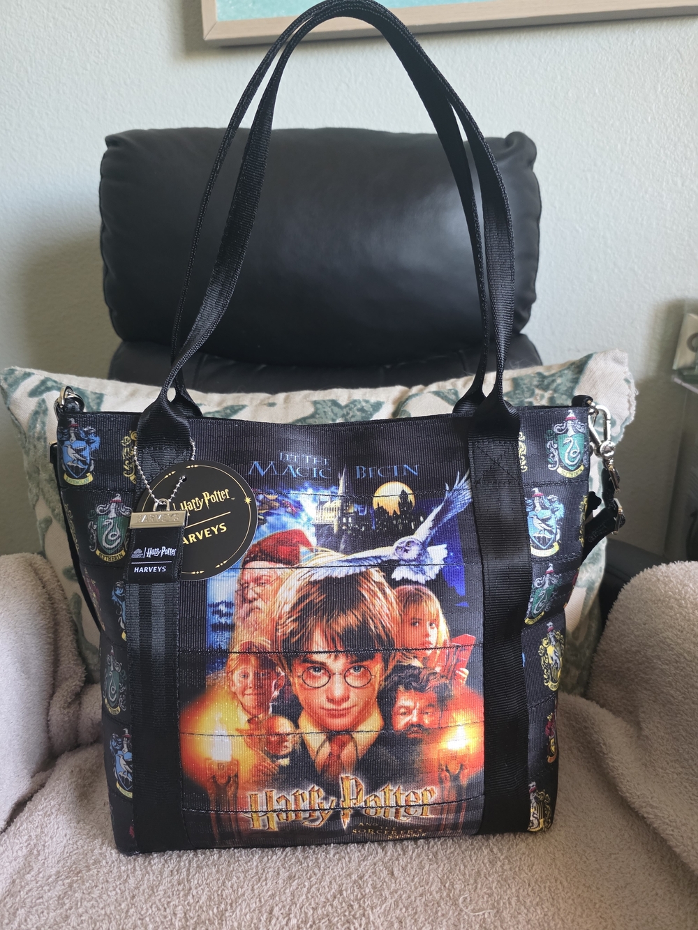 Harveys Seatbelt Bag Harry Potter Poster Black Multicolor Tote